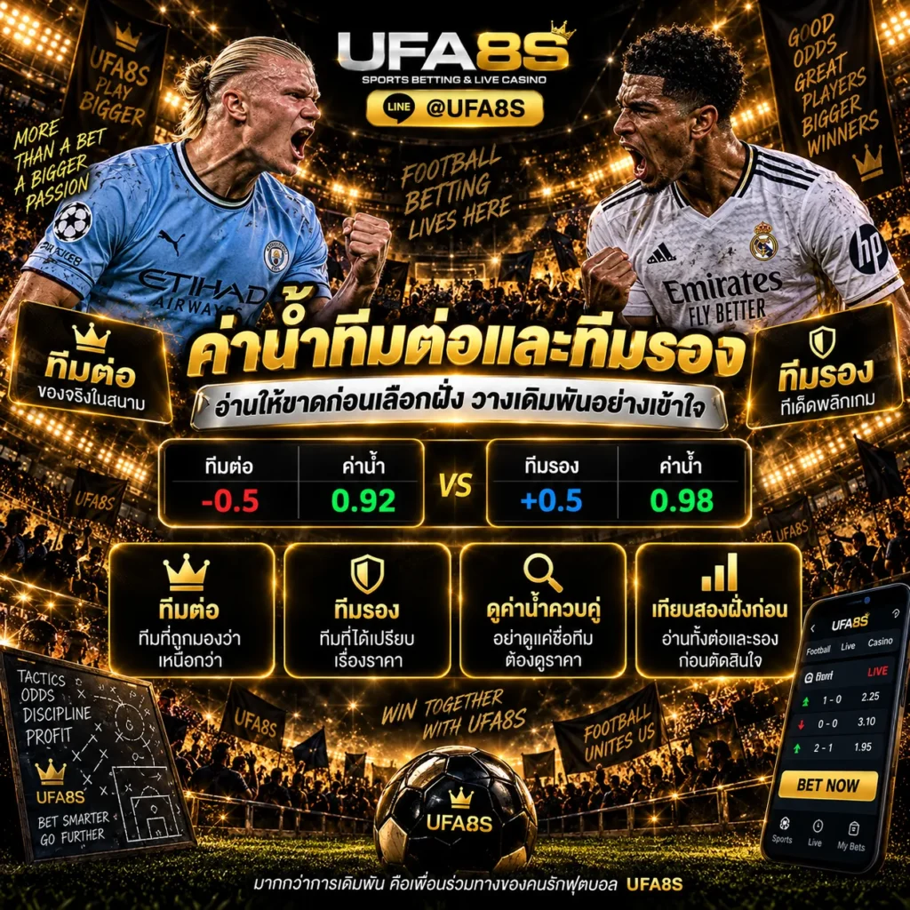 ค่าน้ำทีมต่อและทีมรอง