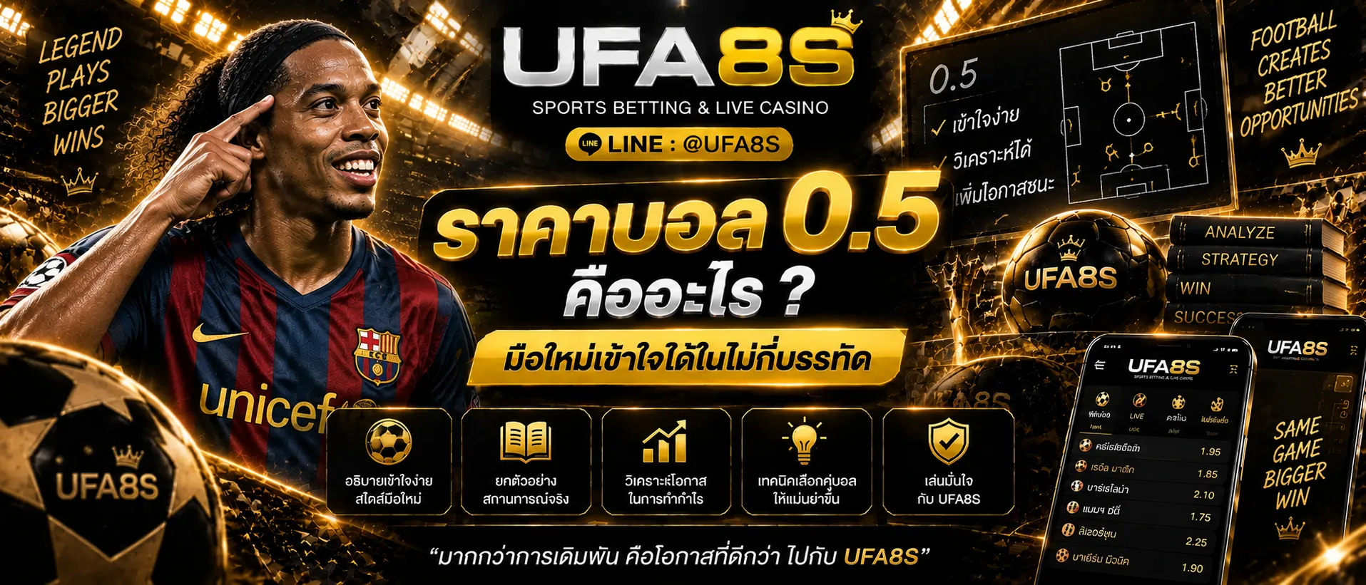 ราคาบอล 0.5