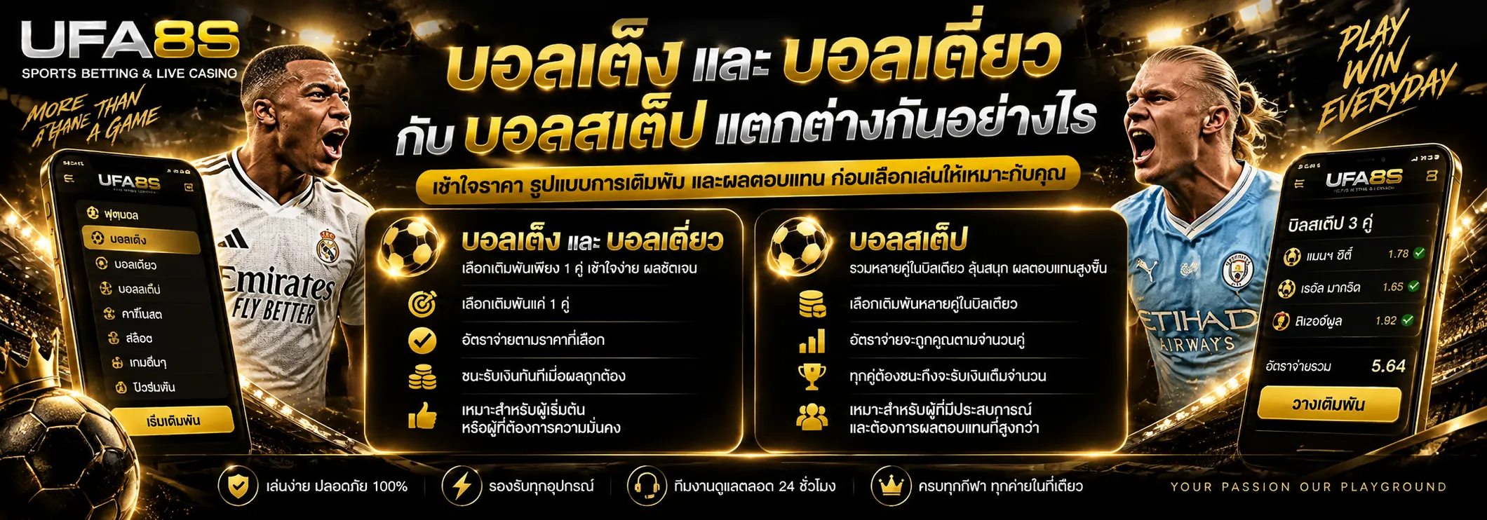 แทงบอลตามค่าน้ำบอลเต็งกับสเต็ป